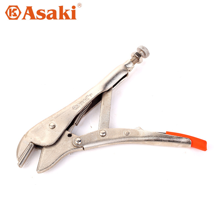 雅赛崎/ASAKI 7寸冷气管压接大力钳 夹持压接钳 冷气维修工具
