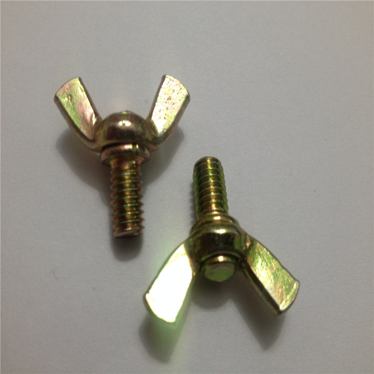 深圳国信达厂家批发供应DIN1983彩色蝶型螺丝手拧异形螺丝