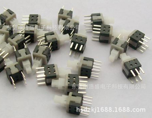 高质量5.8*5.8自锁按键开关按键开关单排三脚双排六脚厂家直销