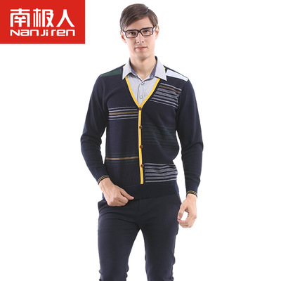 南极人男装新款商务休闲保暖衬衫 加厚加绒假两件衬衣 男保暖上衣|ru