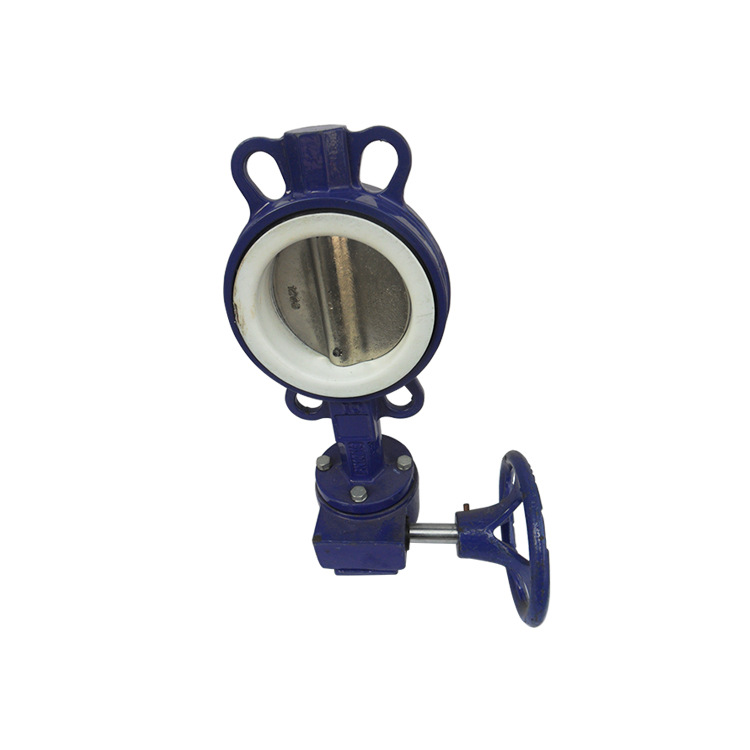 天津欣建蜗轮四氟胶蝶阀