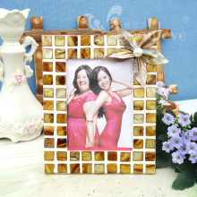马赛克贝壳玻璃相框 装设摆件树叶脂相架 原创图批发设计各种款式