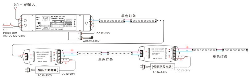 331接线图3 0-10V调光驱动器