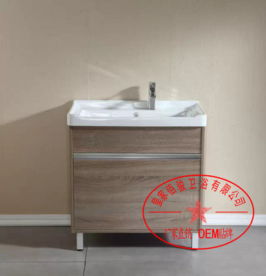 Our factory sells well. Solid Wood Washing Cabinet 80cm Cabinet combination manufacturer Guangdong Bathroom Cabinet The new bathroom cabinet