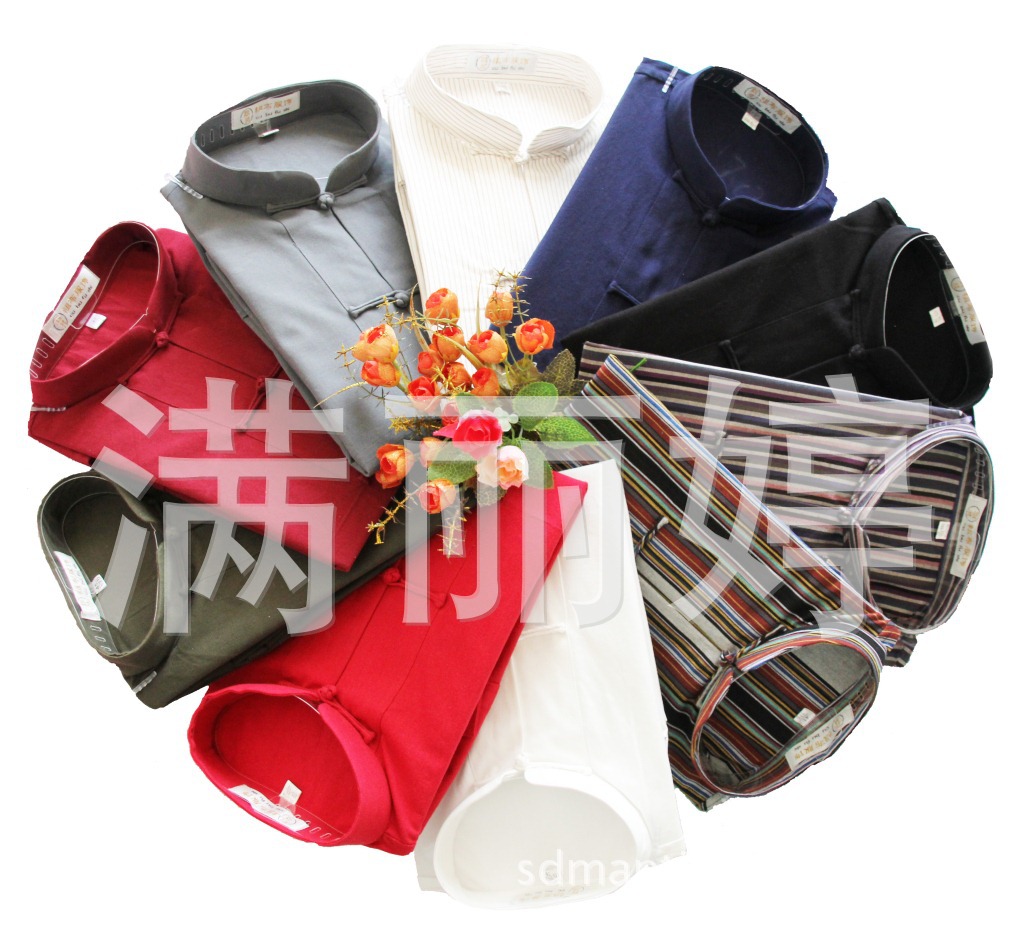 鲁梭　全棉男士短袖唐装　有裤子搭配　可定做加肥加大码　全色