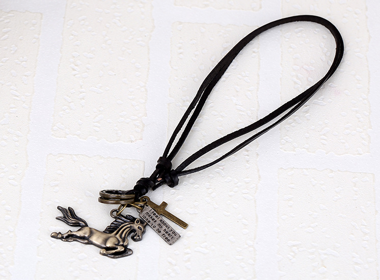 Necklace vintage leather necklace wholesale leather necklace