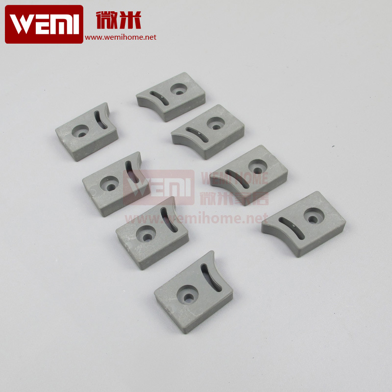 淋浴房滑轮配件限位块滑轮移动定位块方形凤左右方向缓冲块