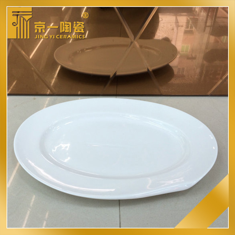 Hotel ceramic plate flat edge dripping denier plate European ceramic plate Hotel ceramic plate flat edge dripping denier plate European ceramic plate