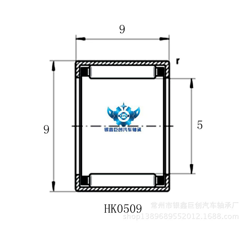 Долгосрочные поставки игольчатых подшипников качения HK0509TN