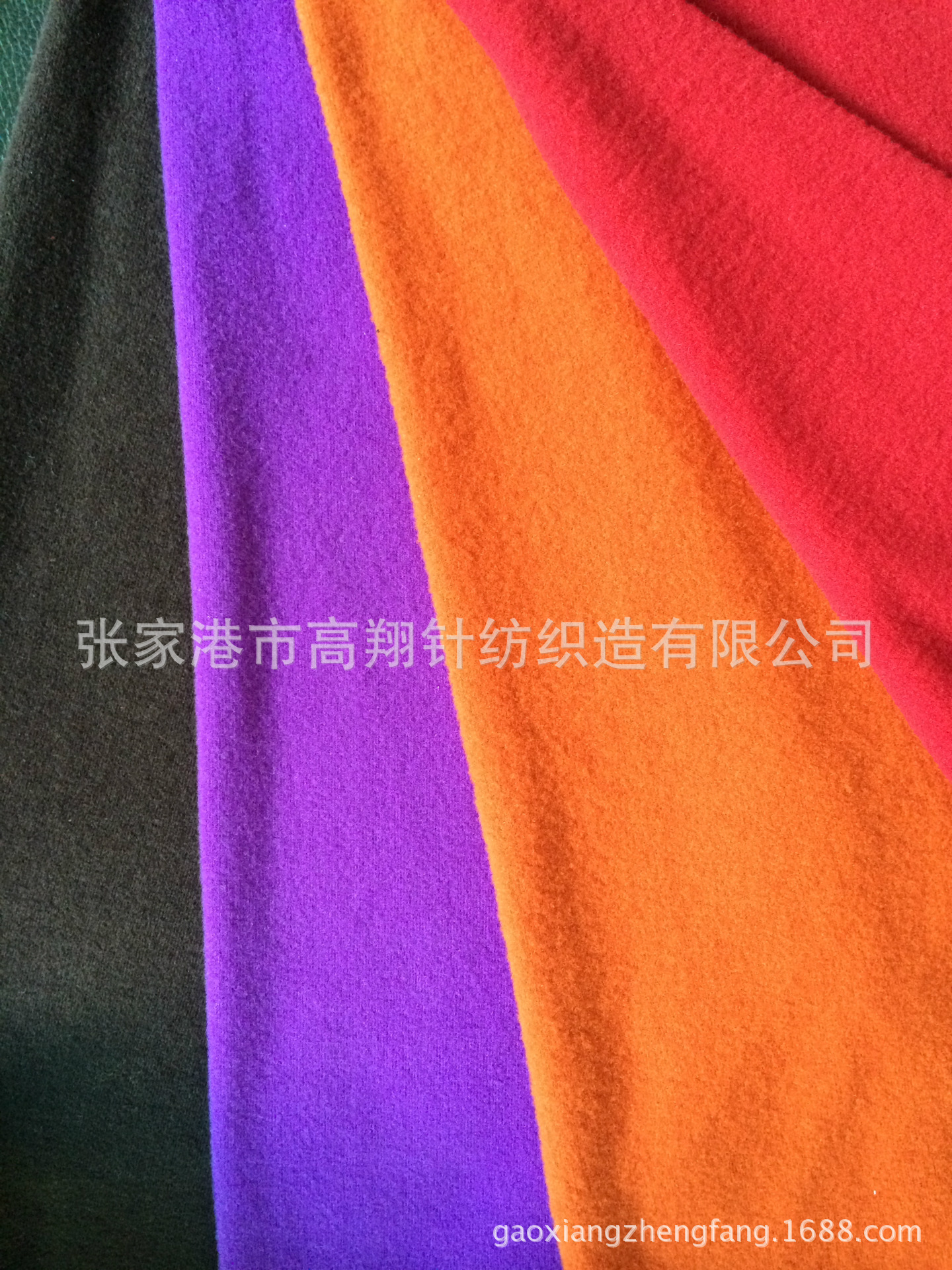 【厂家直销】竹纤维四面弹单面绒针织面料 冲锋衣面料