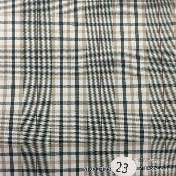 厂家供应 仿记忆色织格子布 棉衣羽绒服面料