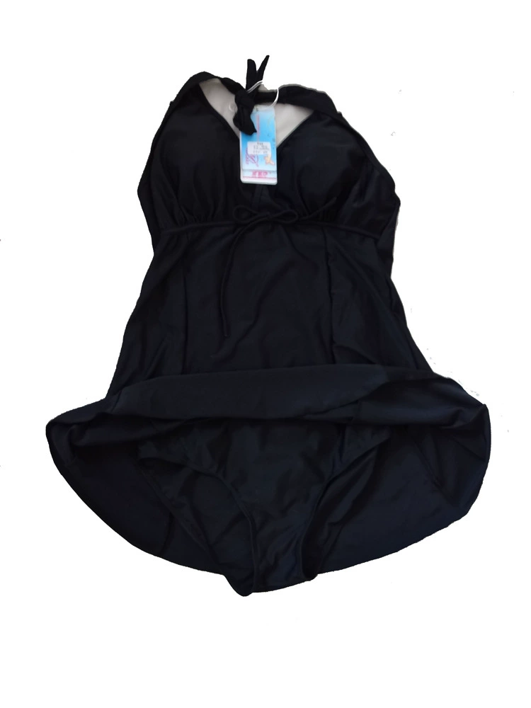 One-piece Swimsuit Women, Plus Size 3XL–5XL, V-neck with Triangle Bottom