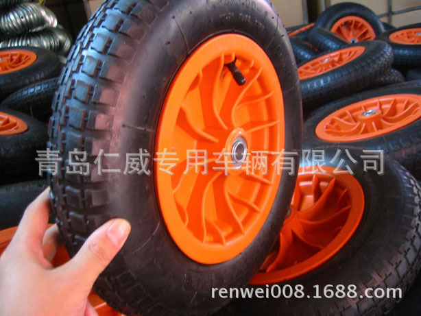 3.00-8 手推车轮子  13x3 充气轮