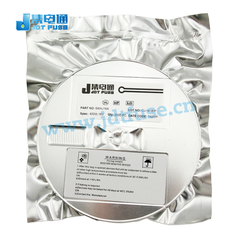 SMAJ16A  400W单向TVS瞬变抑制贴片二极管16V TVS管生产厂家现货