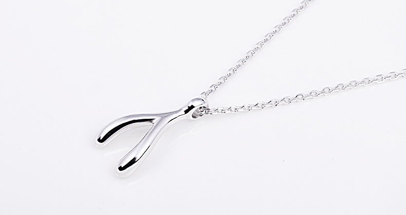 Bone Necklace Personality Alloy Accessories Make A  Pray For Bone Female Wholesale  Fashion display picture 9