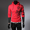 The explosion of men Dragon stamp Korean Fashion Sweater Hoodie coat England a slim