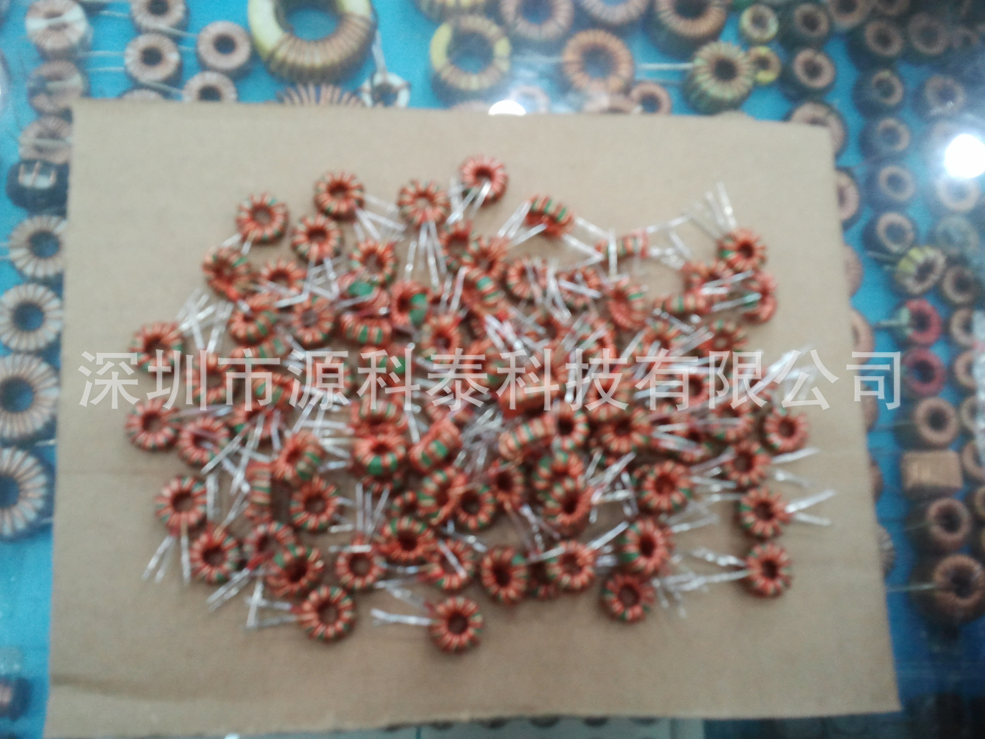  三层绝缘线+铜线 磁环共模电感T9X5X3 10T*2  550UH