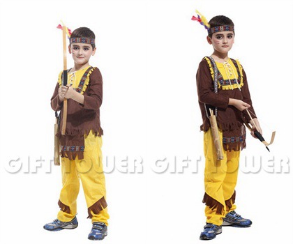 Hwanyou, costume, masquerade ball hero performance costume,B-0011, a domineering Indian warrior detail image 3