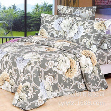 地摊货源斜纹老粗布床单棉加厚单件老粗布三件套双人床单被套