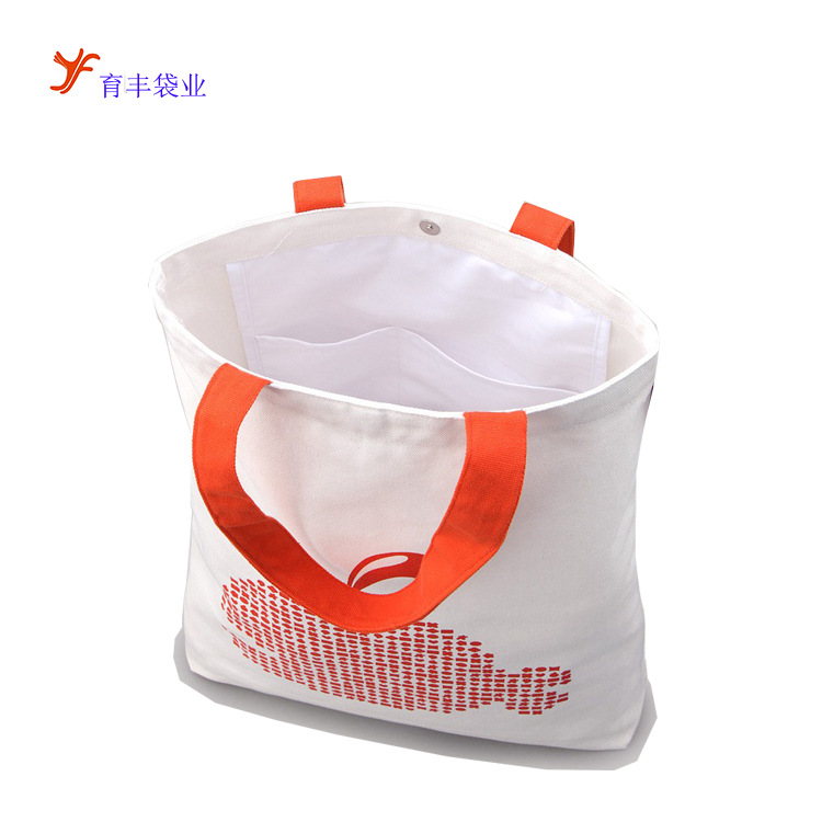 广东老厂做环保有机棉布手提购物袋 柯式彩印礼品布袋 出口帆布袋