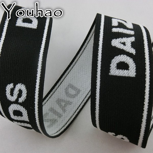 3.8cm涤纶服装鞋帽提花松紧带