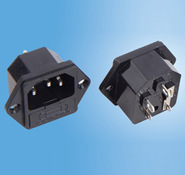 SS-8B AC电源转换插座 带固定孔保险座插座