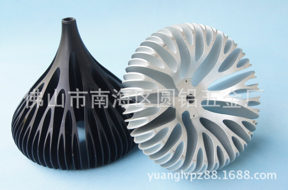 佛山厂家供应铝合金型材太阳花散热器/散热器型材挤压加工