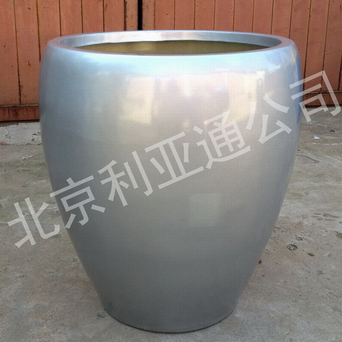 圆形玻璃钢花盆花箱、商场园林景区花钵花槽