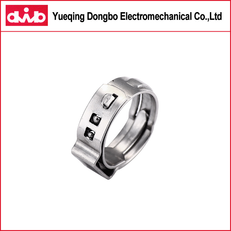 乐清东博dwb工厂生产油管胶管304/316不锈钢单耳卡箍喉箍