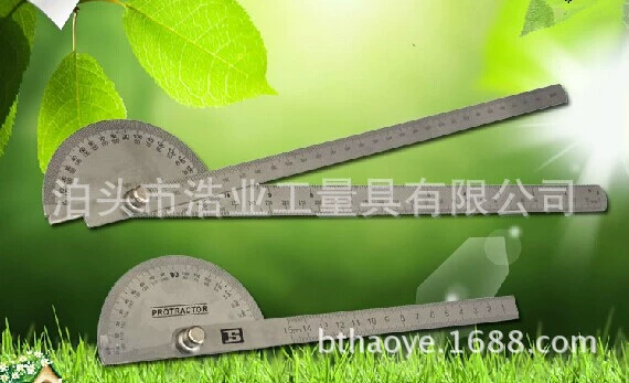 Угловой датчик 0-180 градусов транспортира с двойной линейкой, угловой датчик из нержавеющей стали 250 мм