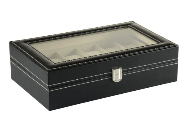 Watch box, high-end polyurethane stand, storage box, accessory, 12 cells, (Physicals)