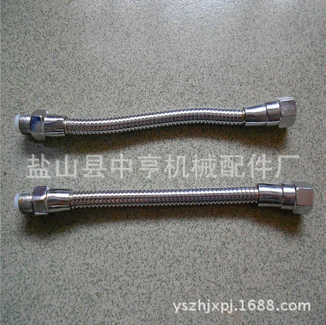 Металлическая труба для распыления воды с резьбовой металлической трубой охлаждения с обоих концов, внутренняя и внешняя резьбовая пряжка, шланг с покрытием из нержавеющей стали оптом