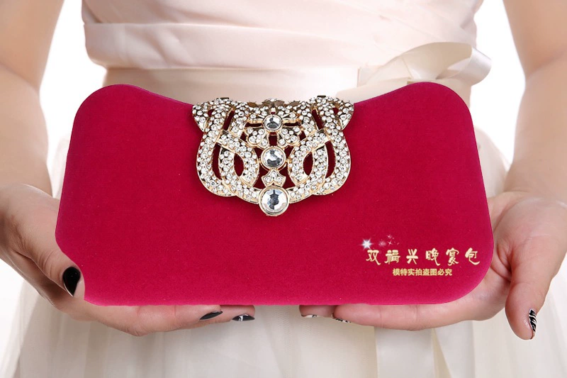 Fashionable small clutch bag, dress, food bag, European style, 1829W
