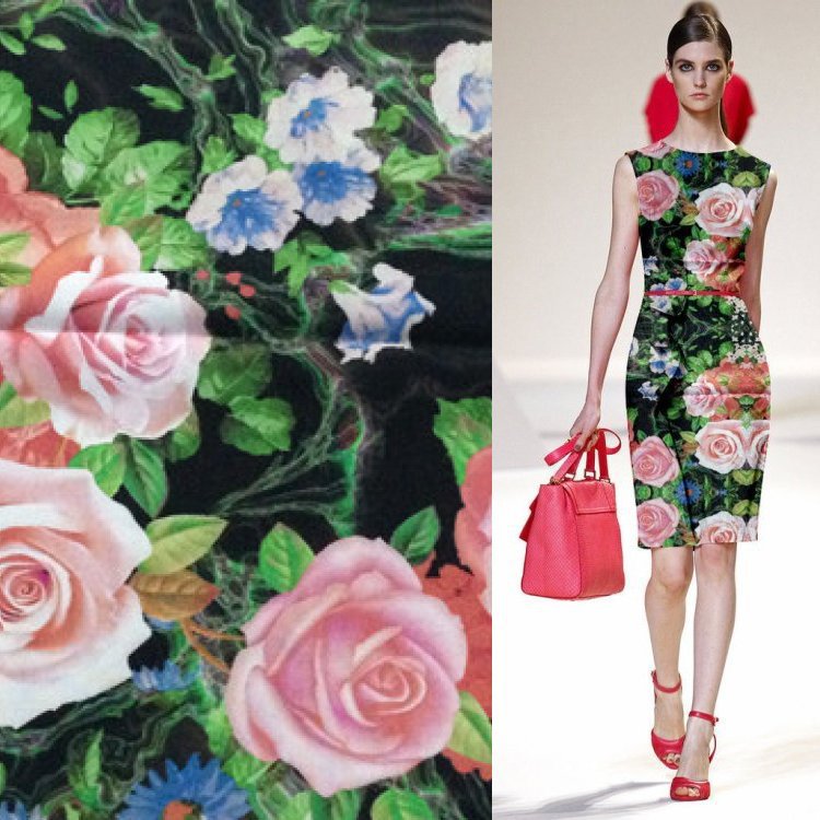 碎花布料麻类面料棉绸布libertyfabrics全棉直喷数码印花加工品牌