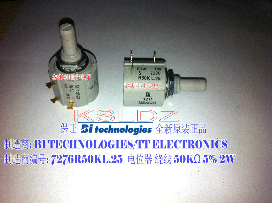 CCWCWS7276R50KL.25 BI Mexico 线绕电位器 进口全新原装正品