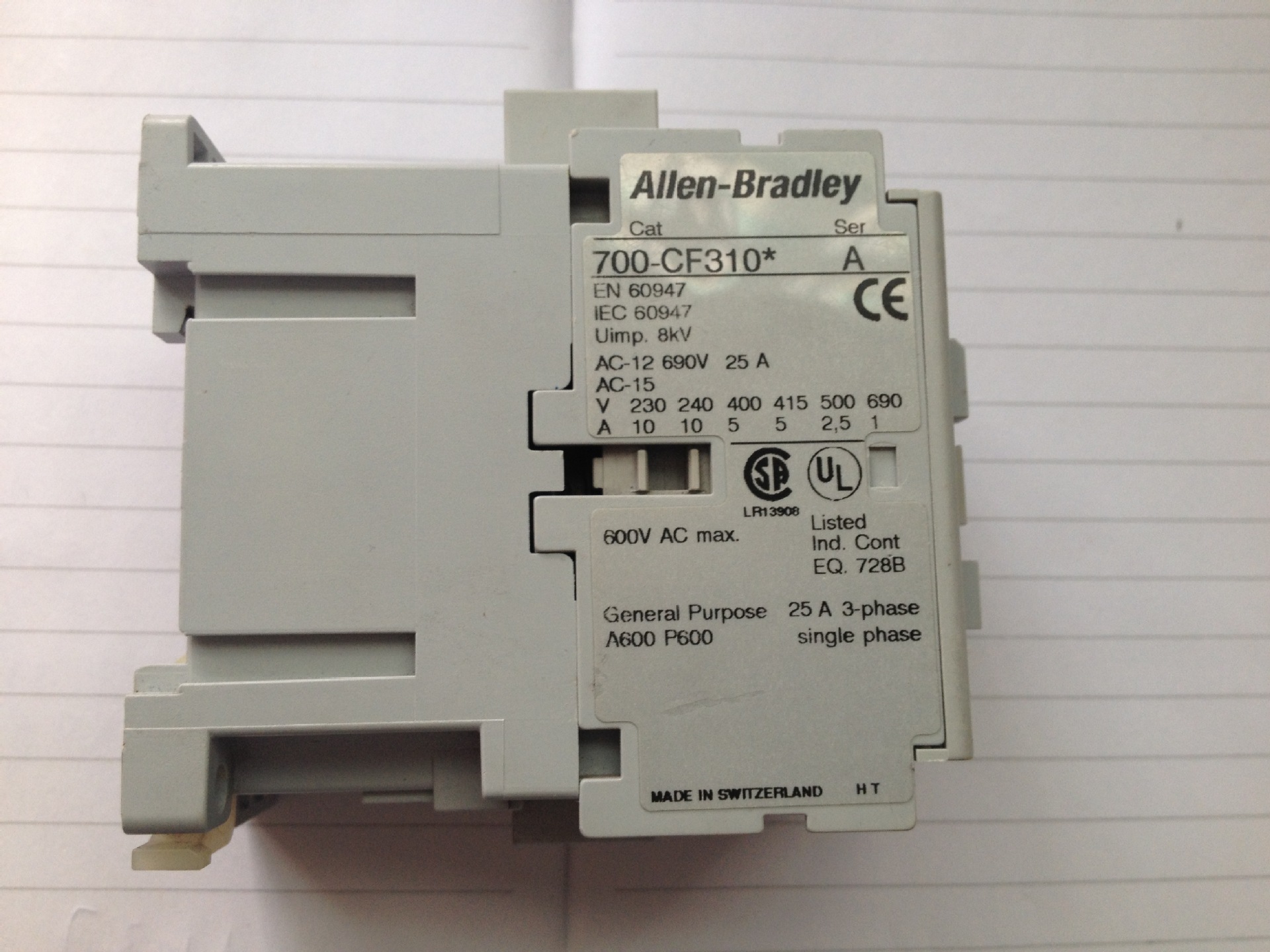 AB正宗接触器700-CF310 700-CF310*A