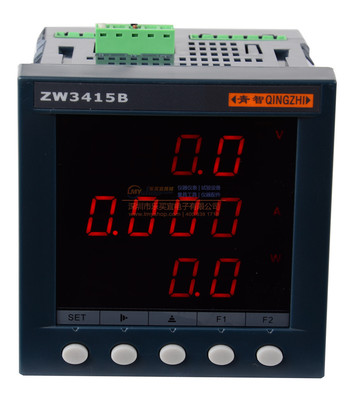 青岛青智 ZW3415B 单相综合电量表 可测电压，电流，功率|ms
