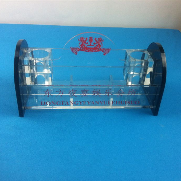 江西新余东方夜宴kTV特定亚克力唛架 双话筒有机玻璃唛架