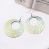 Fashionable painted earrings, retro laptop, wholesale, European style