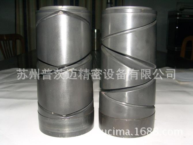 金属槽筒螺旋沟槽抛光设备