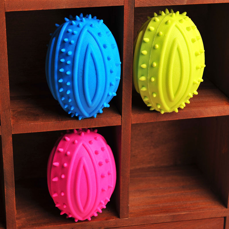 TPR Chewing Rubber Toy Mine Excellent Quality Non-toxic Rugby Pet Dog