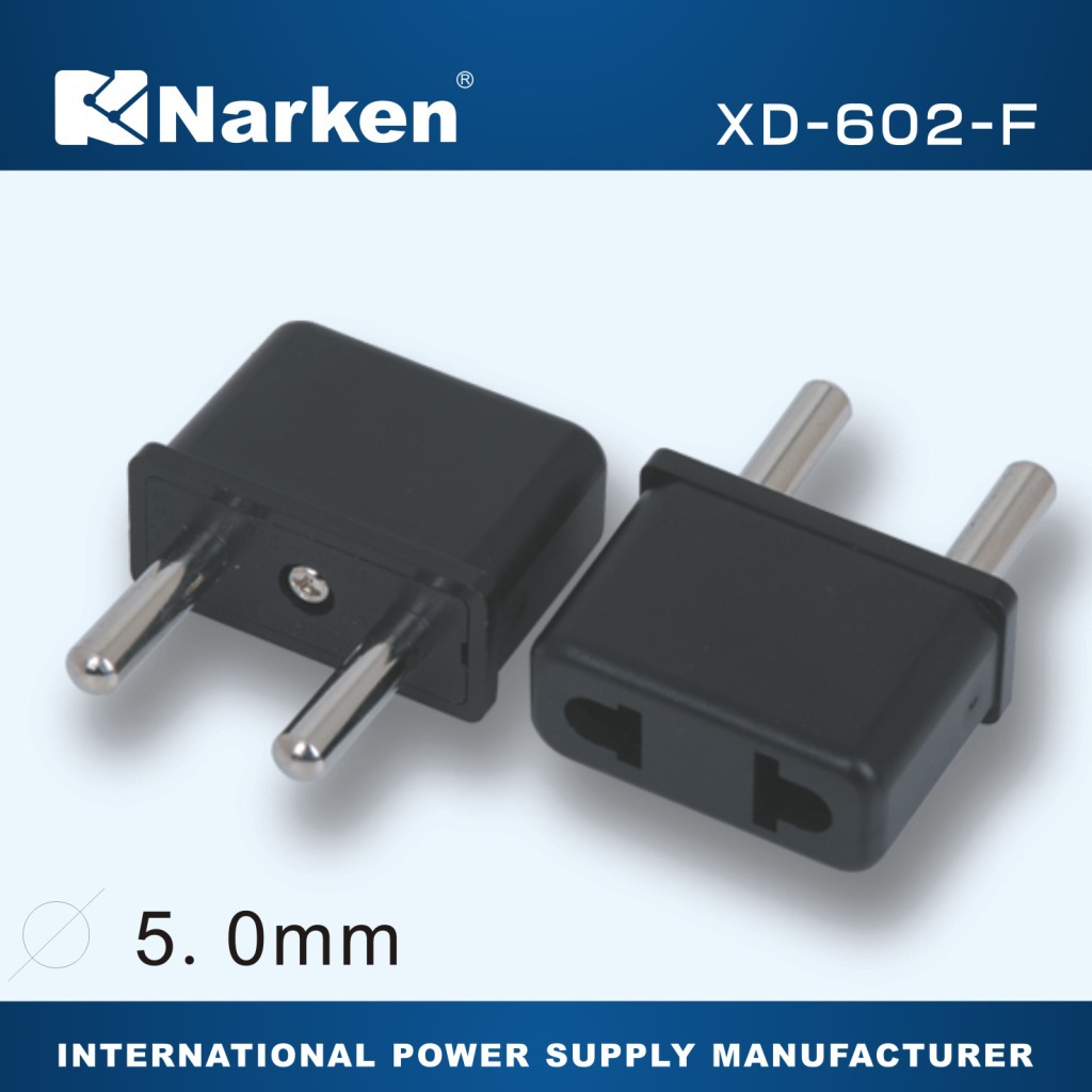 工厂供应两扁转换插头 插座为出国旅行使用（禁止国内使用）