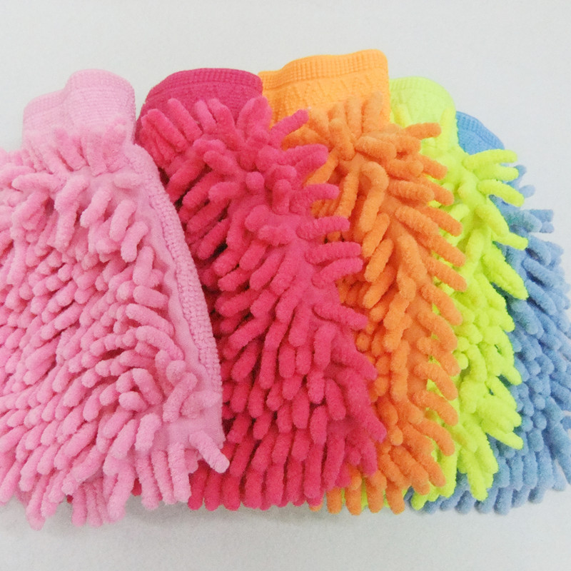 厂家直销雪尼尔单面洗车手套洗车工具清洁布家务清洁用品