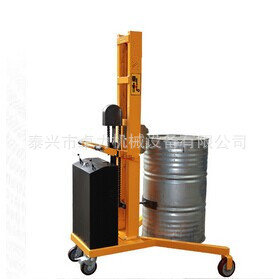 直角支腿半电动鹰嘴油桶堆高车，油桶装卸车