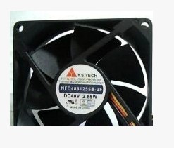 元山Y.S.TECH NFD4881255B-2F 8025 48V 2.88W 3线 变频器风扇
