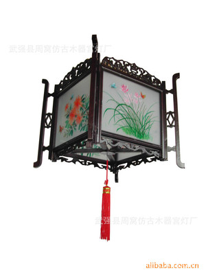 Square Lanterns Wuqiang Palace Lantern Factory Antique lanterns Wooden lanterns Lanterns