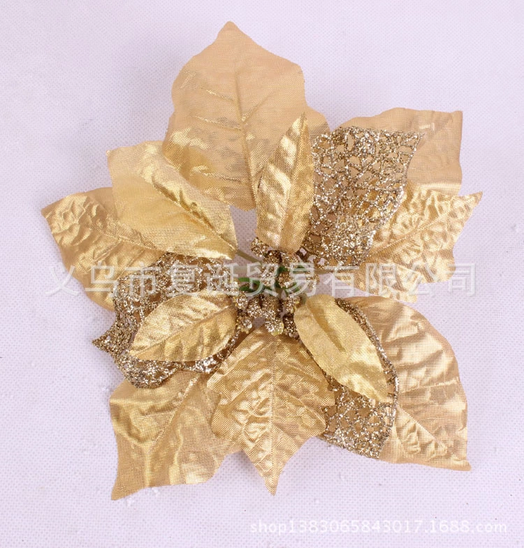 Новогодние золотые украшения, 20 см