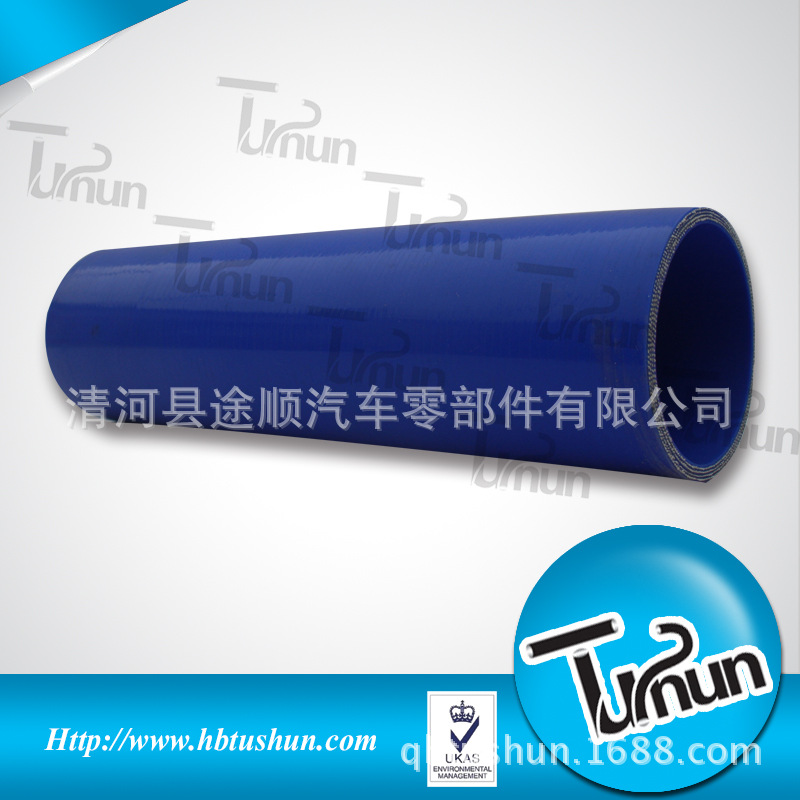 生产加工汽车涡轮增压器连接硅胶管聚酯布夹层编织硅胶管