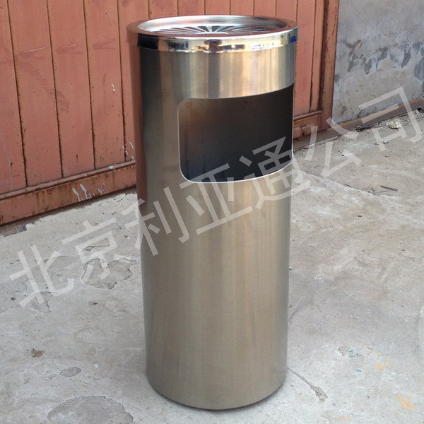 【厂家供应】酒店大堂果皮箱、室外圆形不锈钢垃圾桶、会所垃圾桶