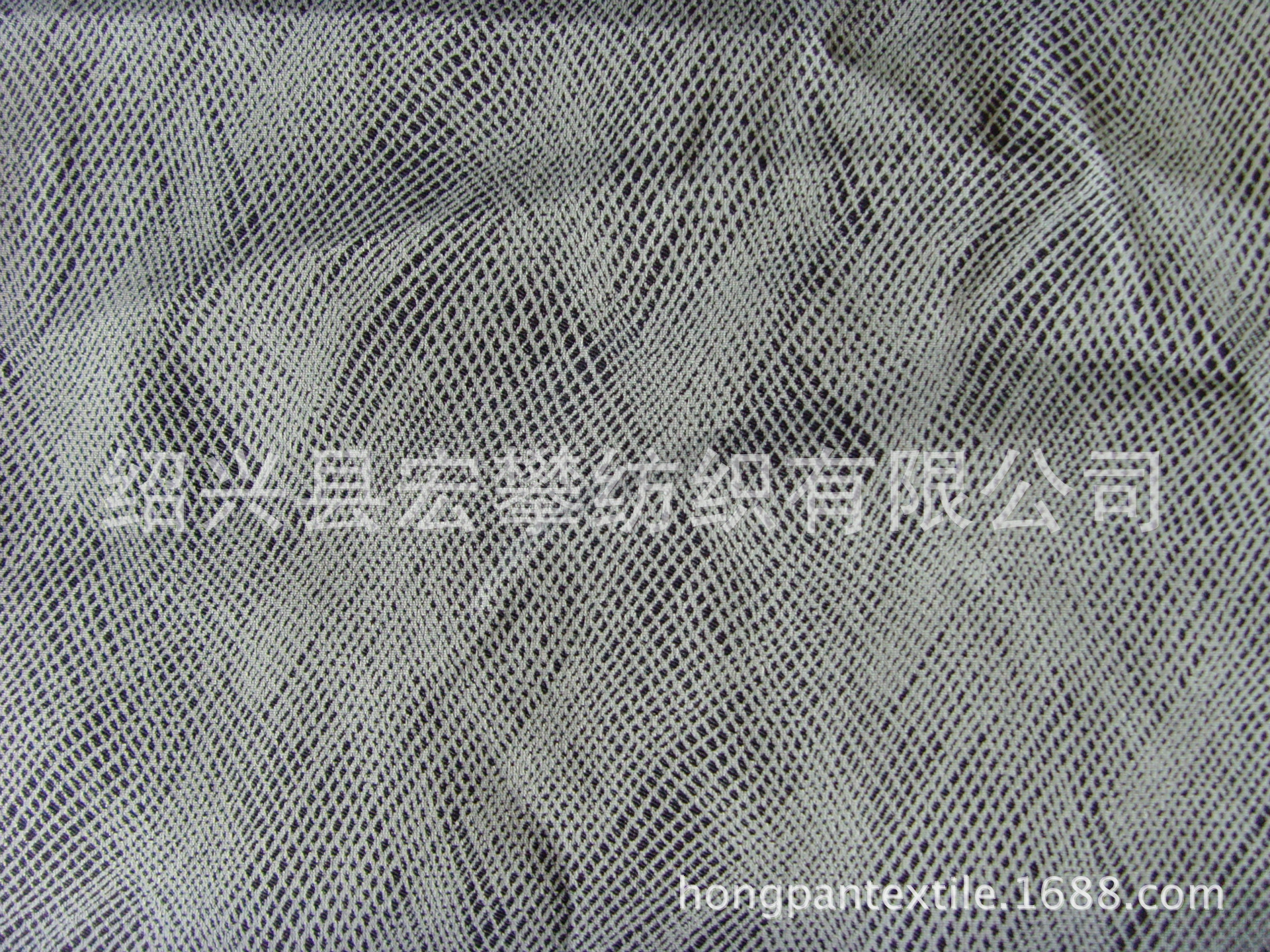 涤纶弹力梭织色丁染色大提花抽象提花面料